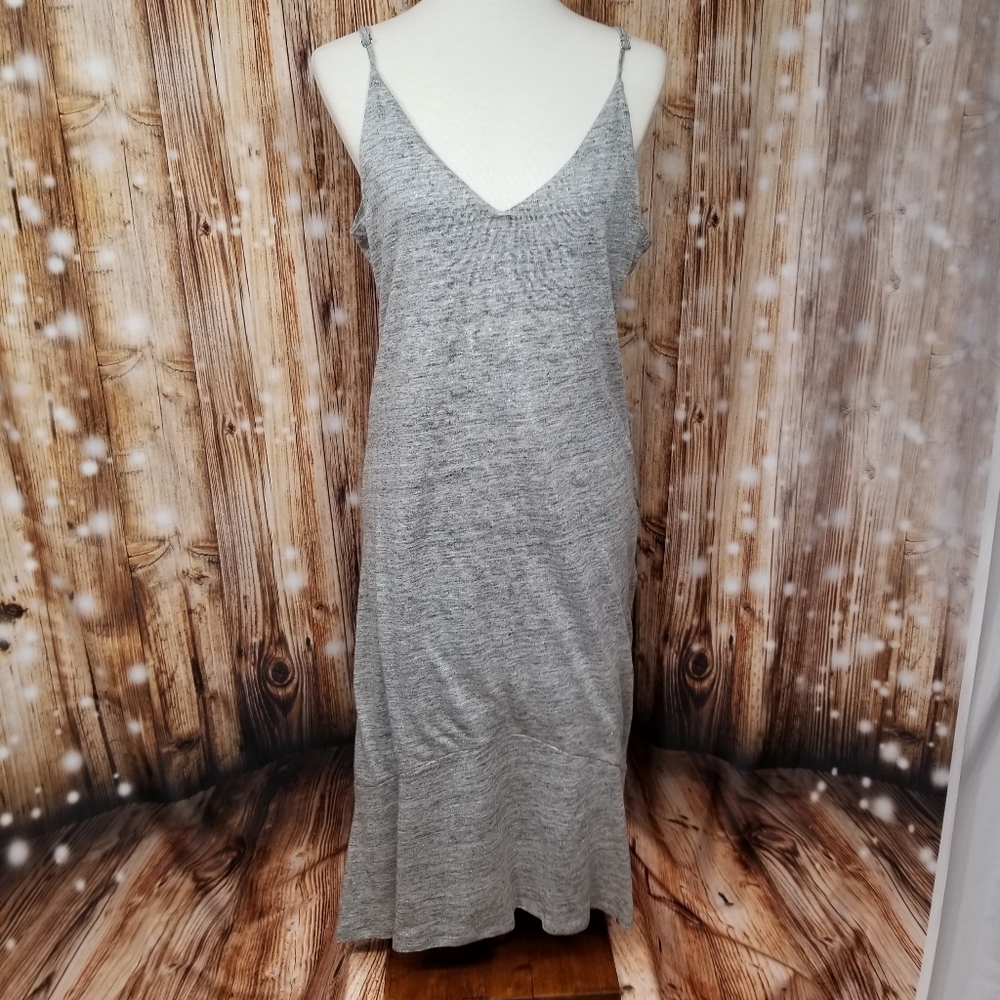 NEW! Feel The Piece Terre Jacobs Gray Women's M Adjustable Strap Top Lined Dress